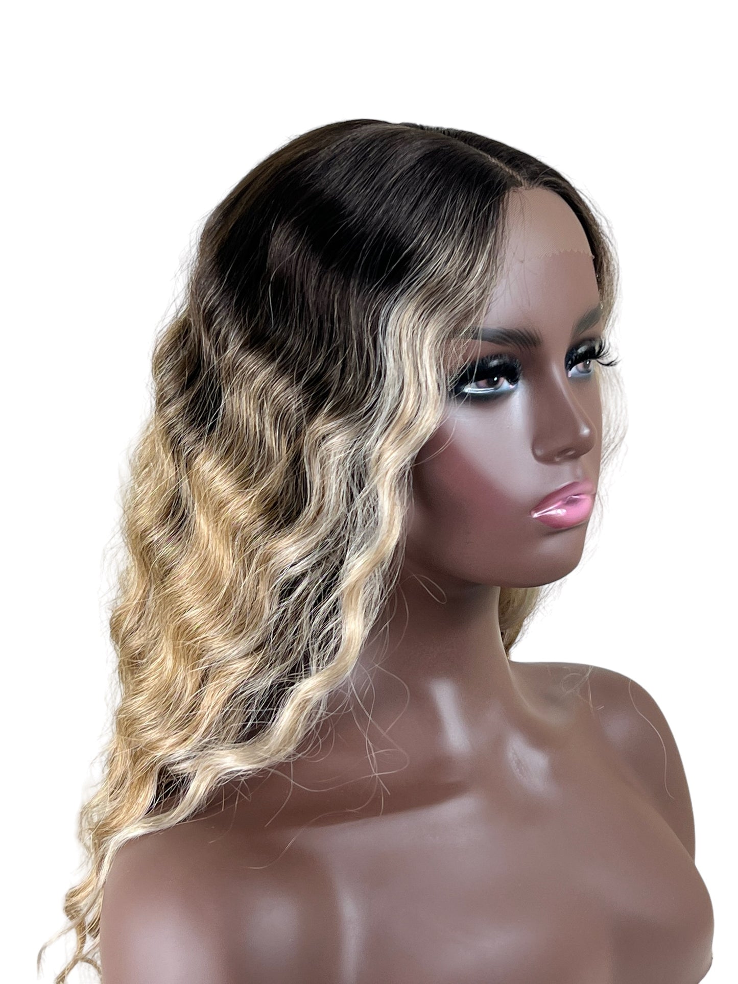 Lexi Ombre Sunflower Blonde T Part Lace wig