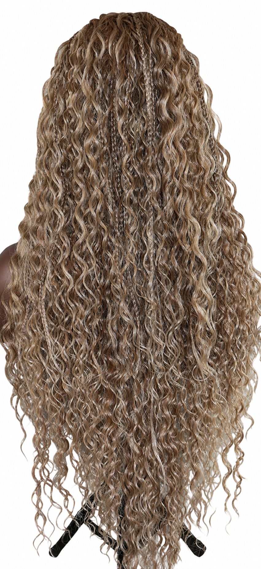 Blonde Mix  Braided Goddess Wave Lace Wig – 13x4 Lace Frontal