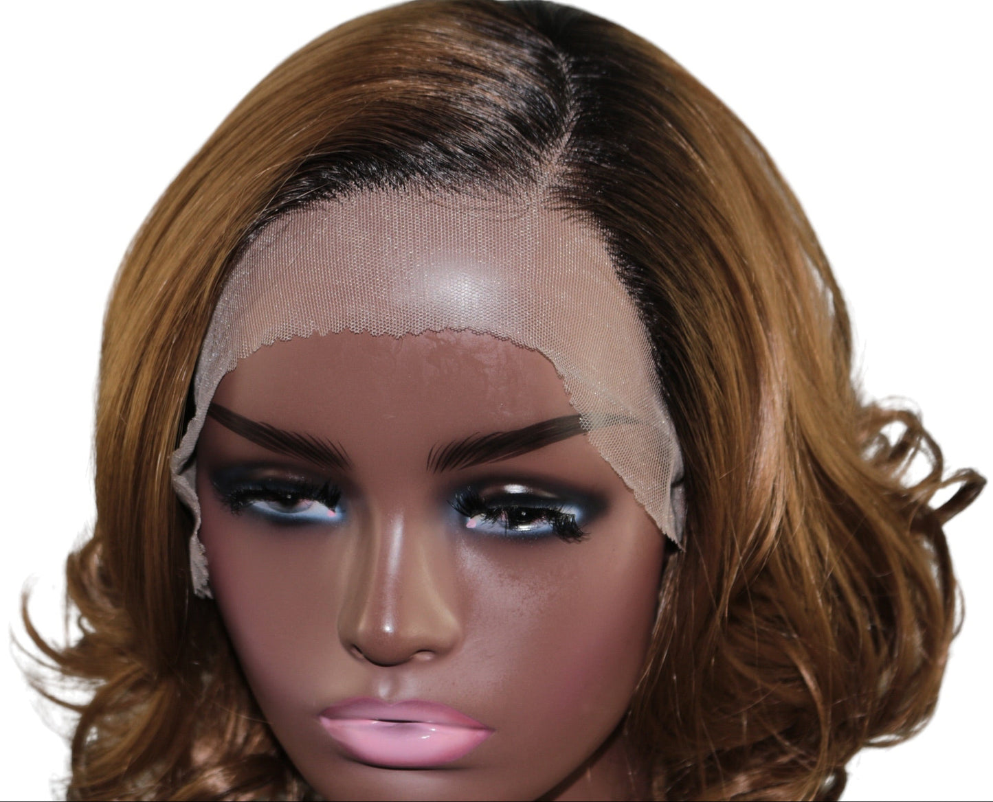 Mila Honey Brown Wavy Bob Lace Front Wig