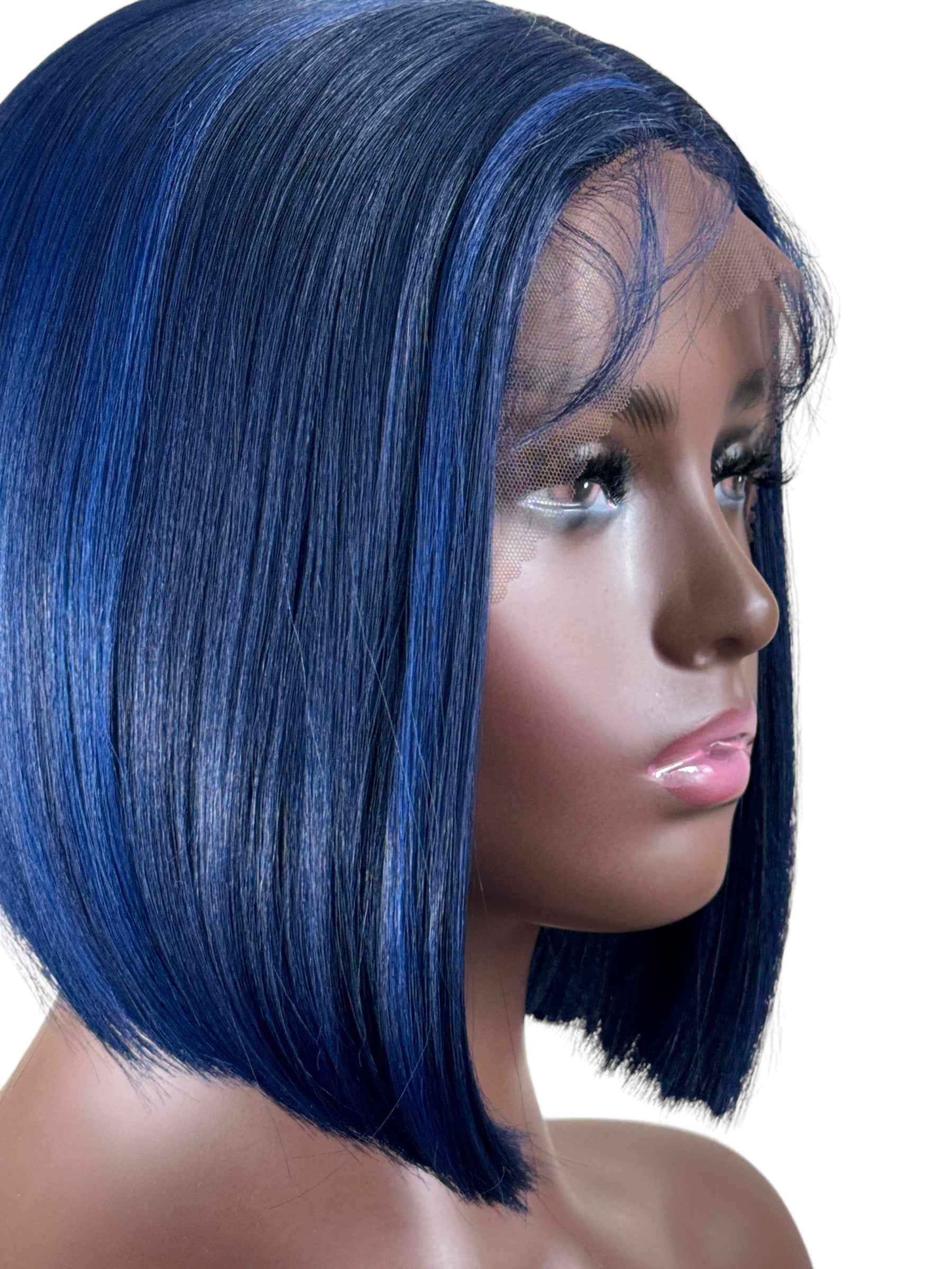 Icy blue Tpart Bob 2024 wig